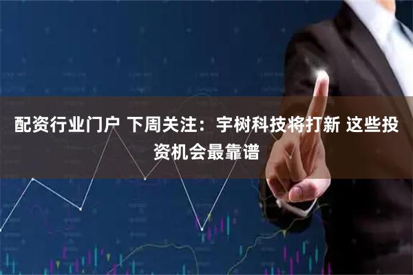 配资行业门户 下周关注：宇树科技将打新 这些投资机会最靠谱